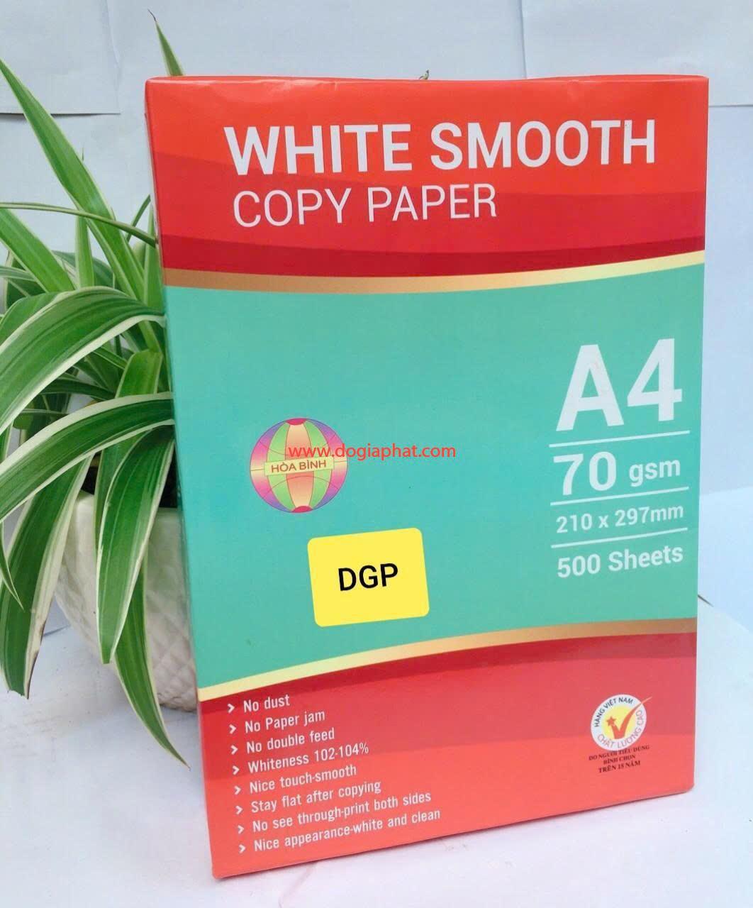 GIẤY WHITE SMOOTH A4 70 GIÁ SỈ BAO VAT 