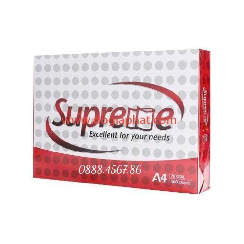 GIẤY SUPREME A4 70 GIÁ SỈ BAO VAT 
