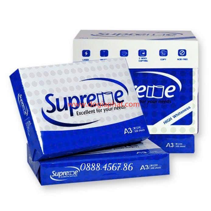 GIẤY SUPREME A4 80 GIÁ SỈ BAO VAT 
